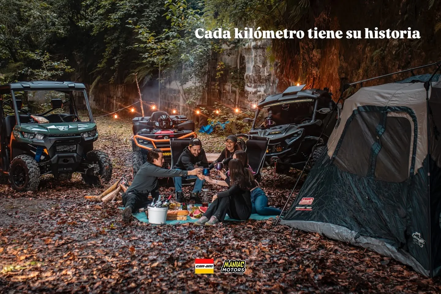 Comunidad Maniac Motors reunida en campamento off-road
